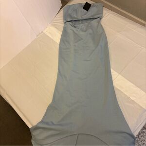 NBD Strapless Light Blue Dress